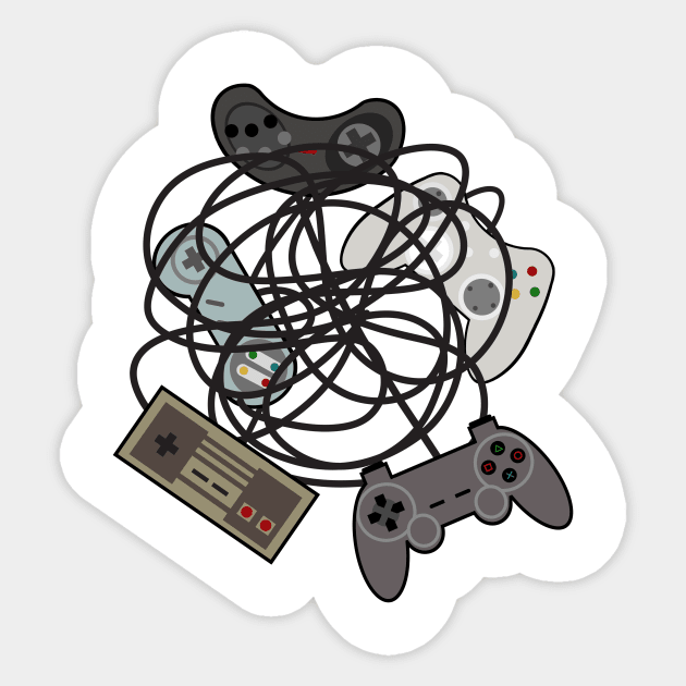 Tangled Joysticks Sticker by beesants